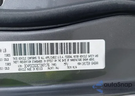 2012 Dodge Journey Crew from USA, damaged, VIN 3C4PDCDG3CT207176